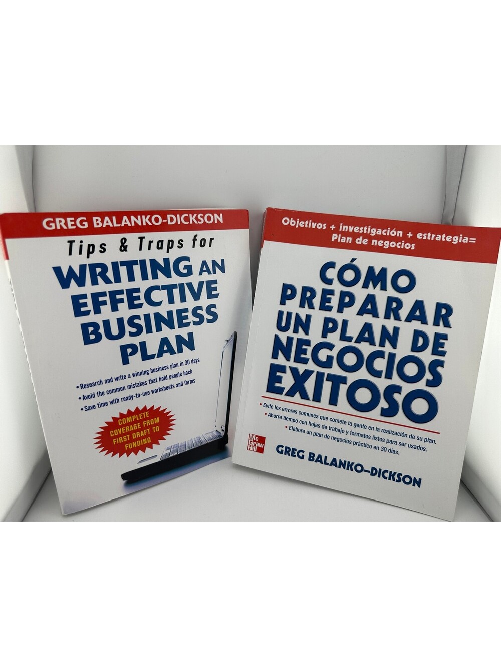 Business Plan Books Lot English & Spanish Balanko-Dickson Startup Guide
